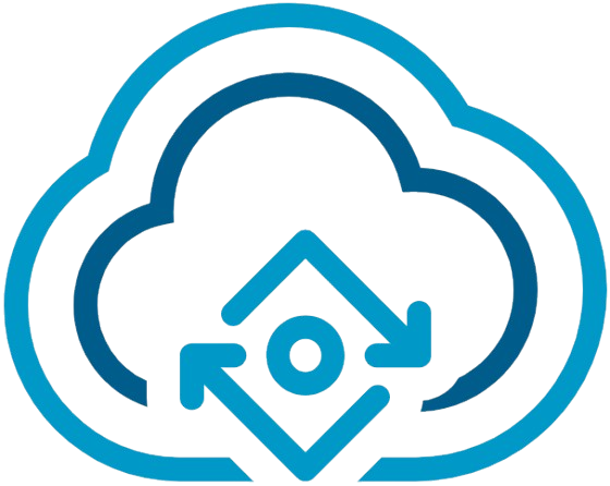 Logo for VMware Aria Automation Orchestrator, featuring a cloud design with a diamond and circular arrows icon.