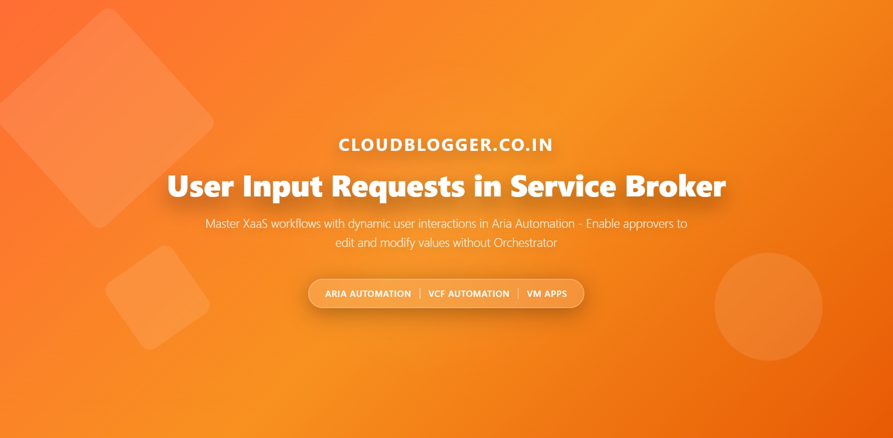 Input Requested Master User Input Requests in XaaS Workflows with Service Broker